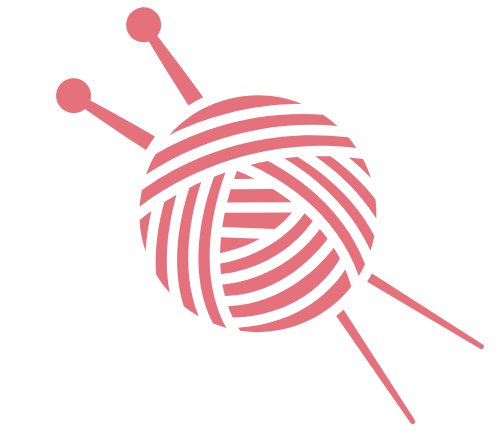 cozy fiber diary yarn logo – pink